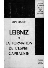 book Leibniz et la formation de l’esprit capitaliste