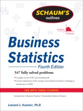 book Schaum's Outline of Business Statistics