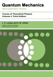 book Quantum mechanics: non-relativistic theory