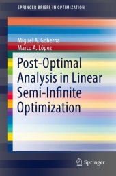 book Post-optimal analysis in linear semi-infinite optimization