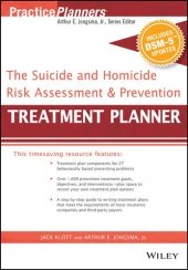 book The Suicide and Homicide Risk Assessment and Prevention Treatment Planner, with DSM-5 Updates