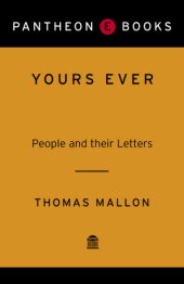 book Yours ever: people and their letters