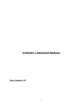 book Kurankɔ language manual