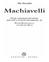 book The Portable Machiavelli