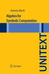 book Algebra for Symbolic Computation