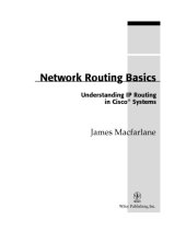 book Network routing basics: understanding IP routing in Cisco systems