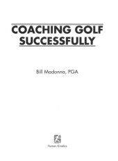 book Coaching golf successfully