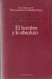 book El hombre y lo absoluto. El dios oculto