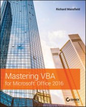 book Mastering VBA for Microsoft Office 2016