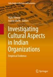 book Investigating Cultural Aspects in Indian Organizations: Empirical Evidence