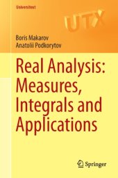 book Real Analysis: Measures: measures, Integrals and Application