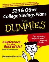 book 529 and Other College Savings Plans For Dummies