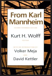 book From Karl Mannheim