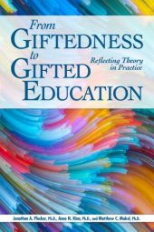 book From giftedness to gifted education: reflecting theory in practice