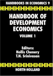 book Handbook of Development Economics, Vol. 1