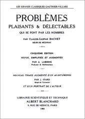 book Problèmes plaisants & délectables qui se font par les nombres, 5e édition