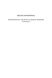 book Death and Renewal: Volume 2: Sociological Studies in Roman History (Vol 2)