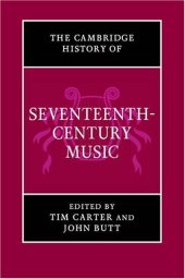 book The Cambridge History of Seventeenth-Century Music (The Cambridge History of Music)