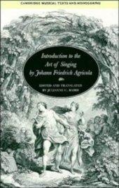 book Introduction to the Art of Singing by Johann Friedrich Agricola