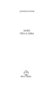 book Marx. Vida e obra