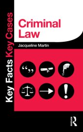 book Key facts, key cases: criminal law