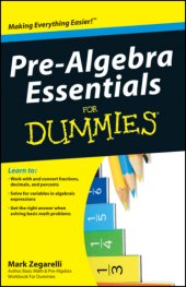 book Pre-Algebra Essentials For Dummies