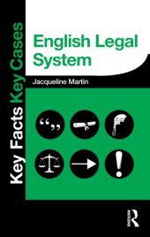 book Key facts key cases: the English legal system