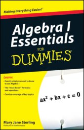 book Algebra I Essentials For Dummies