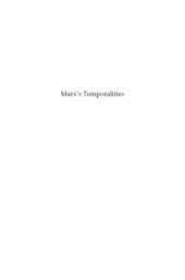 book Marx's temporalities