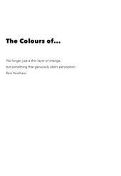 book The Colours of .: Frank O. Gehry, Jean Nouvel, Wang Shu and other architects