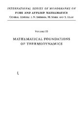 book Mathematical Foundations of Thermodynamics