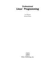 book Professional Linux programming