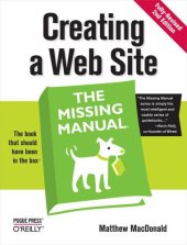 book Creating a Web Site: the Missing Manual