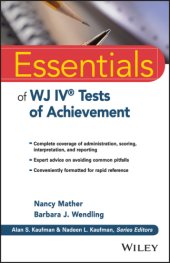 book Essentials of WJ IV Tests of Achievement