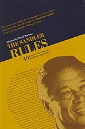 book The Sandler rules: forty-nine timeless selling principles-- and how to apply them