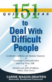 book 151 quick ideas to deal with difficult people