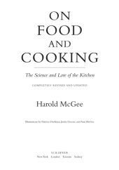 book On food and cooking: the science and lore of the kitchen