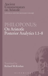 book Philoponus: on Aristotle Posterior analytics 1.1-8