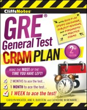 book CliffsNotes GRE General Test Cram Plan