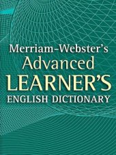 book Merriam-Webster's advanced learner's English dictionary