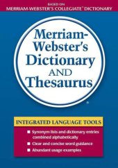 book Merriam-Webster's Dictionary and Thesaurus