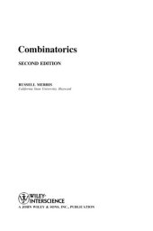 book Combinatorics