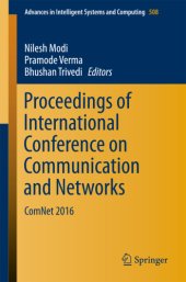 book Proceedings of International Conference on Communication and Networks: ComNet 2016