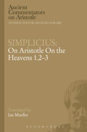 book On Aristotle on the heavens 1.3-4