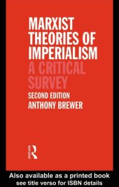 book Marxist Theories Of Imperialism: A Critical Survey