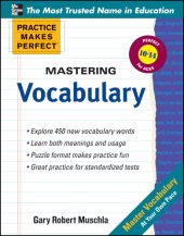 book Mastering Vocabulary