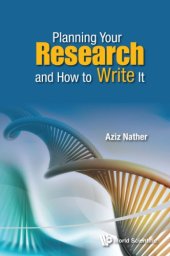 book Planning your research and how to write it