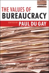 book The values of bureaucracy