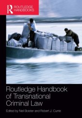 book Routledge Handbook of Transnational Criminal Law