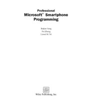 book Professional Microsoft Smartphone programming